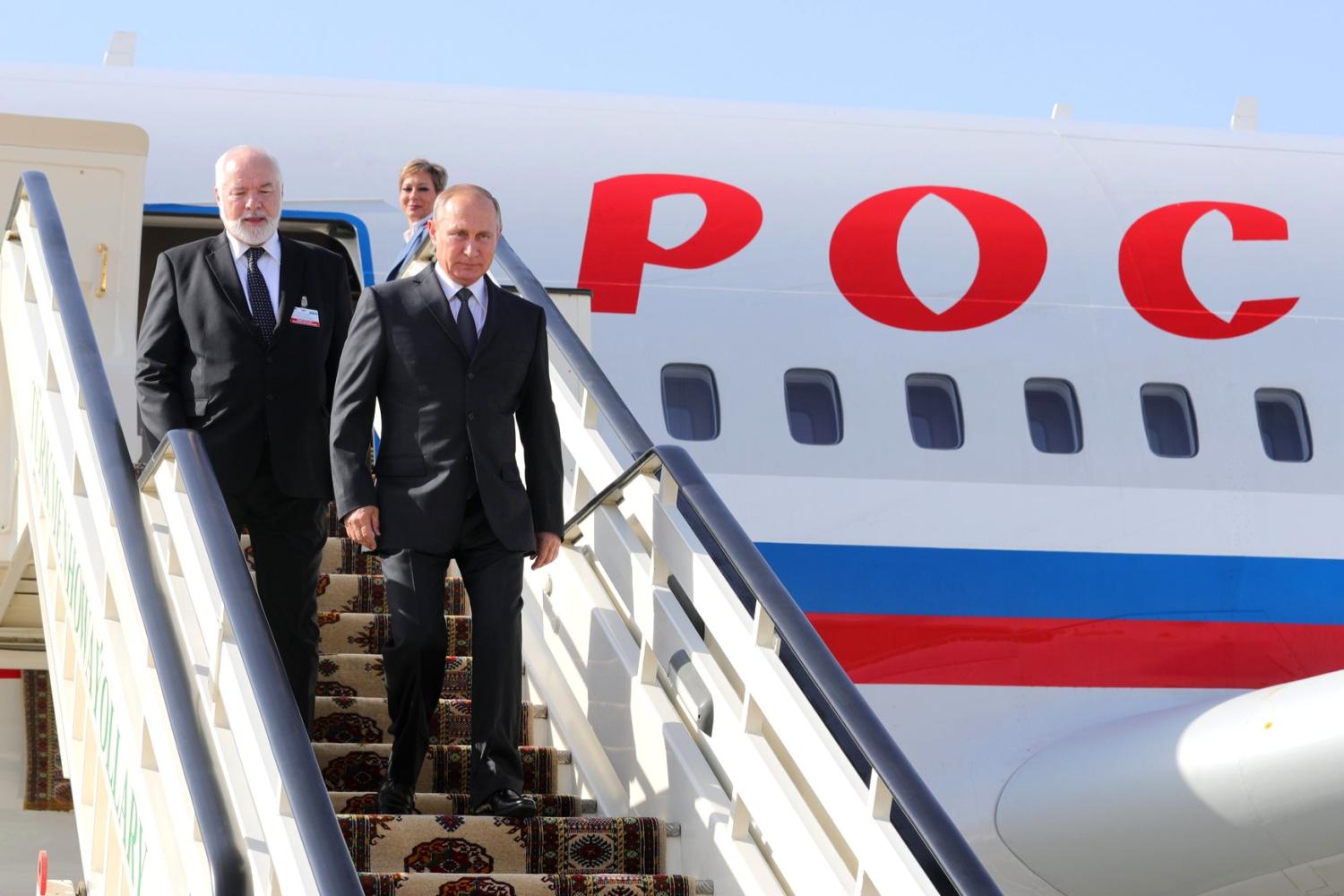 Russiýa Federasiýasynyň Prezidenti Wladimir Putin Türkmenistana geldi